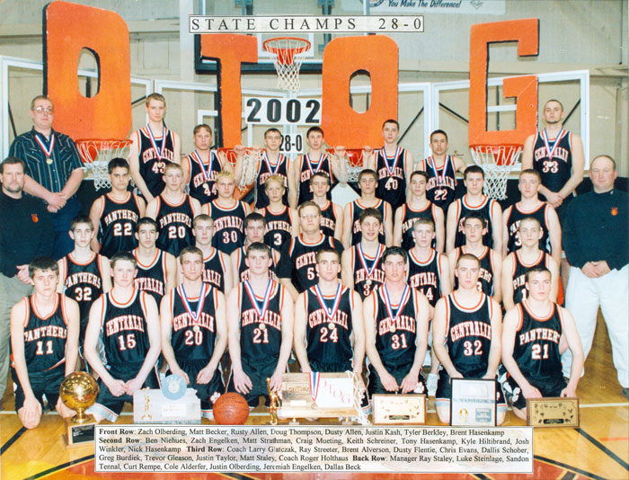 2002 Boys Basketball State Champions